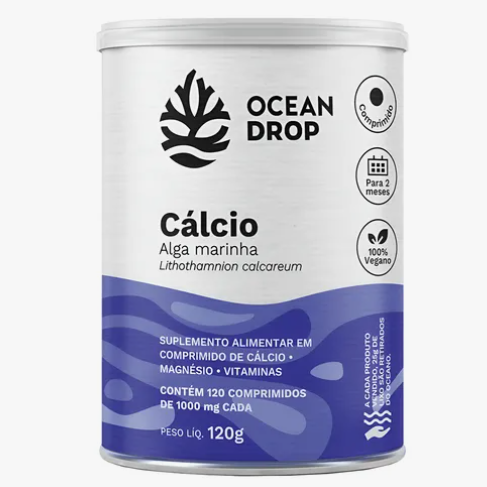 Cálcio De Alga Marinha 120 comprimidos - Ocean Drop