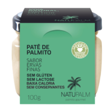 PATÊ DE PALMITO SABOR ERVAS FINAS 100G