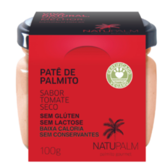 PATÊ DE PALMITO SABOR TOMATE SECO 100G