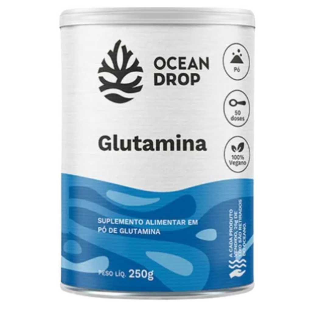 Glutamina 250g em Pó 100% Vegana - Ocean Drop