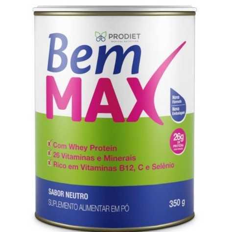 BemMax 350g Sabor Neutro - Prodiet