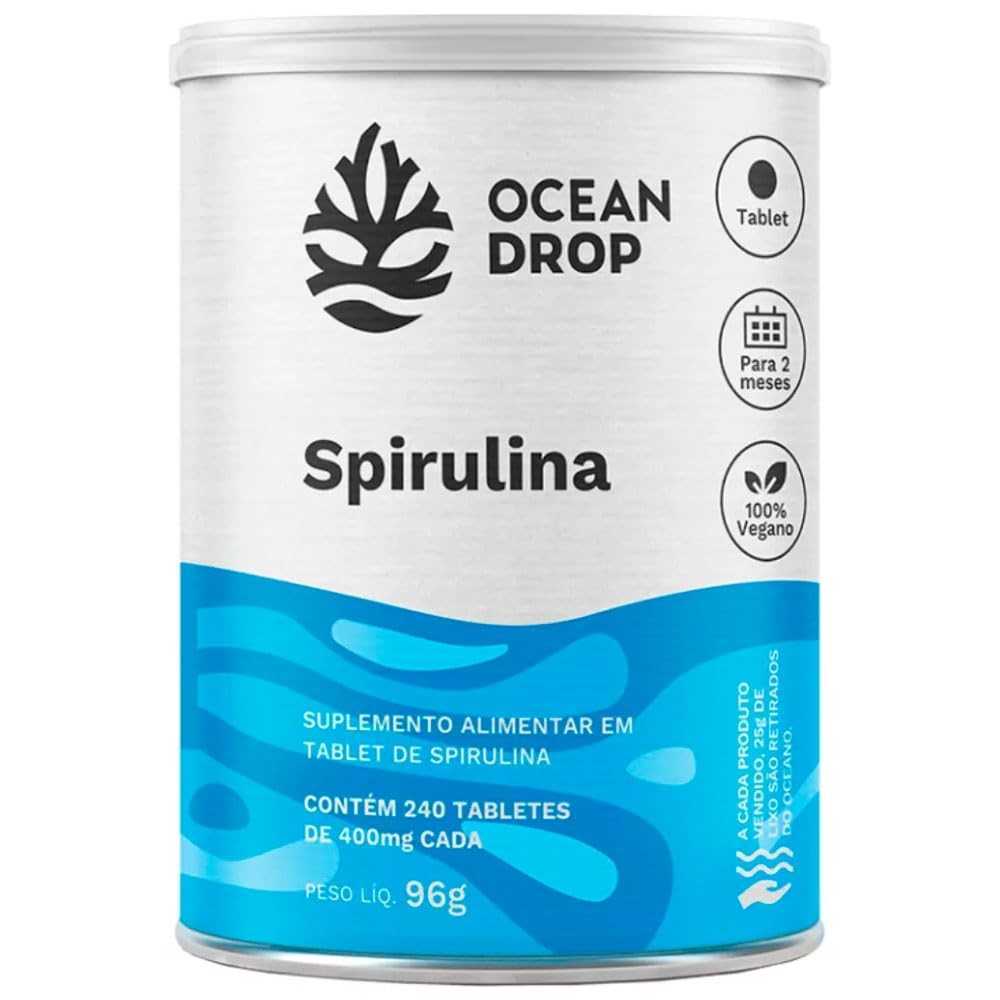 Spirulina 240 tabletes - Ocean Drop