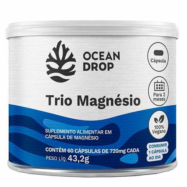 Trio Magnésio 60 cap - Ocean Drop