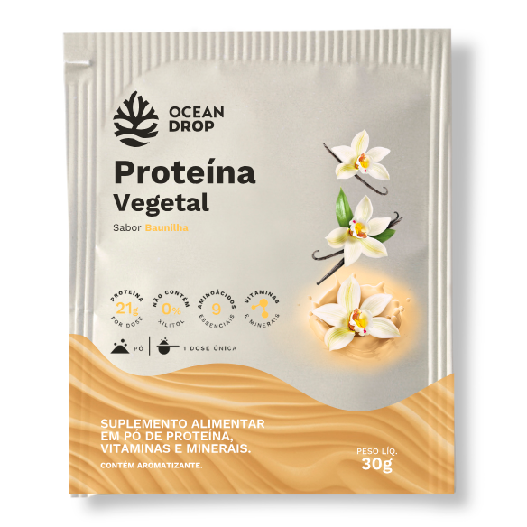 Proteína Vegetal sache 30g Baunilha - Ocean Drop